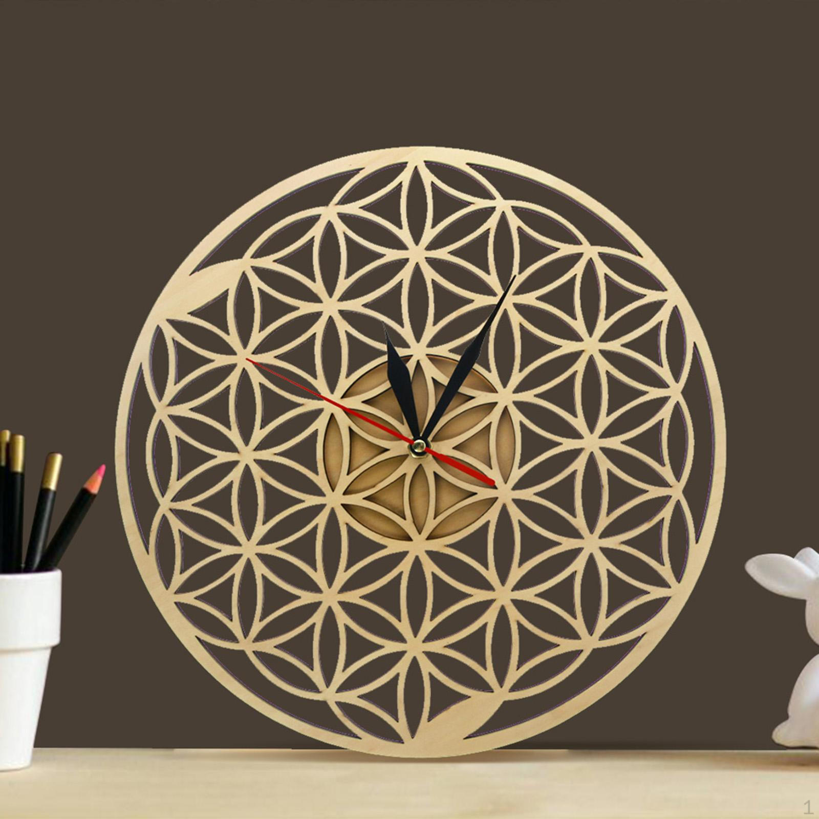 Large Flower of Life Wall Clock Hanging Clocks Bar Home Decorative Ornament
Large Flower of Life Wall Clock Hanging Clocks Bar Home Decorative Ornament