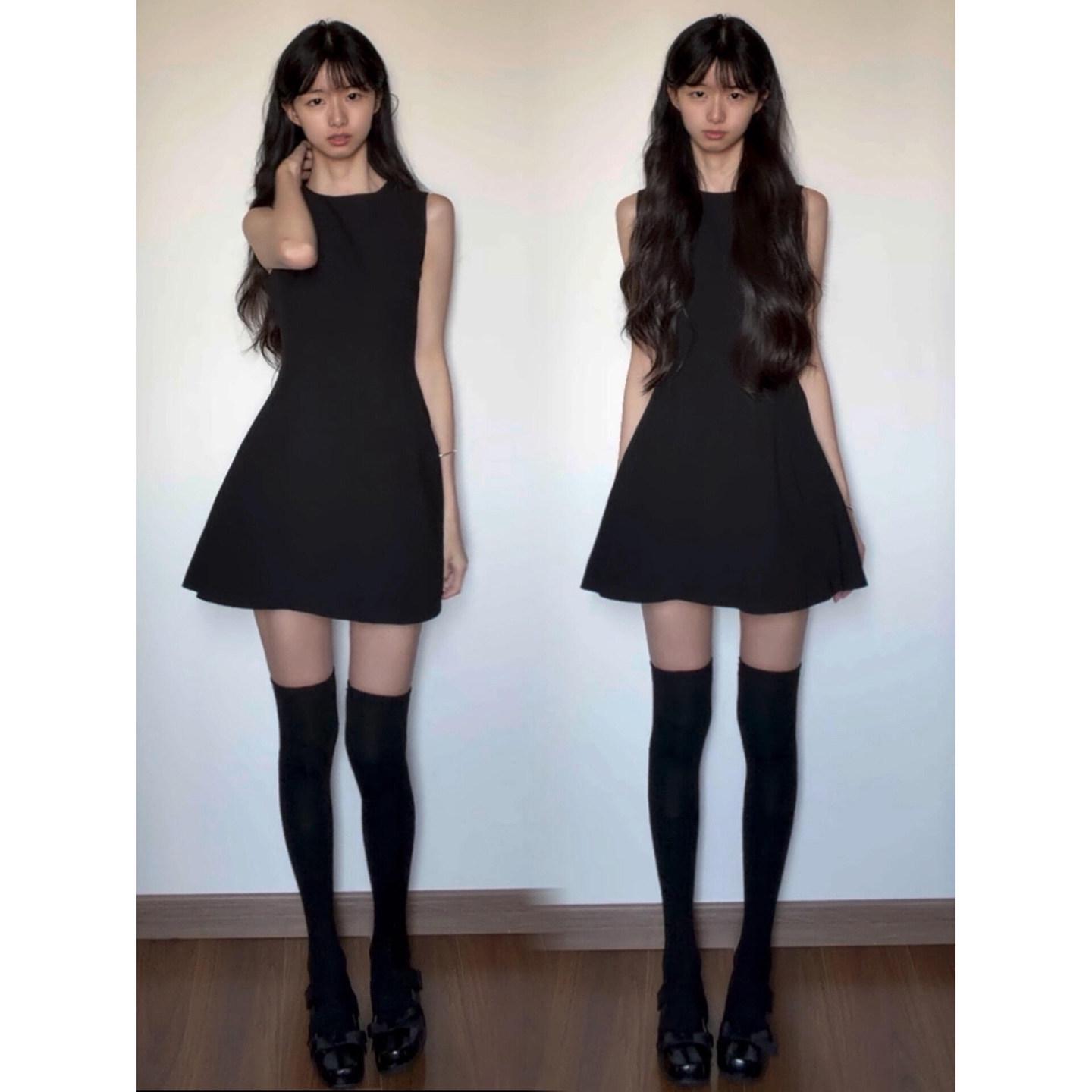 Women s Black Sleeveless Vest Dress - Early Spring Hepburn Heiress Style, Sexy Pure Desire, Cinched Waist L
Women s Black Sleeveless Vest Dress - Early Spring Hepburn Heiress Style, Sexy Pure Desire, Cinched Waist L