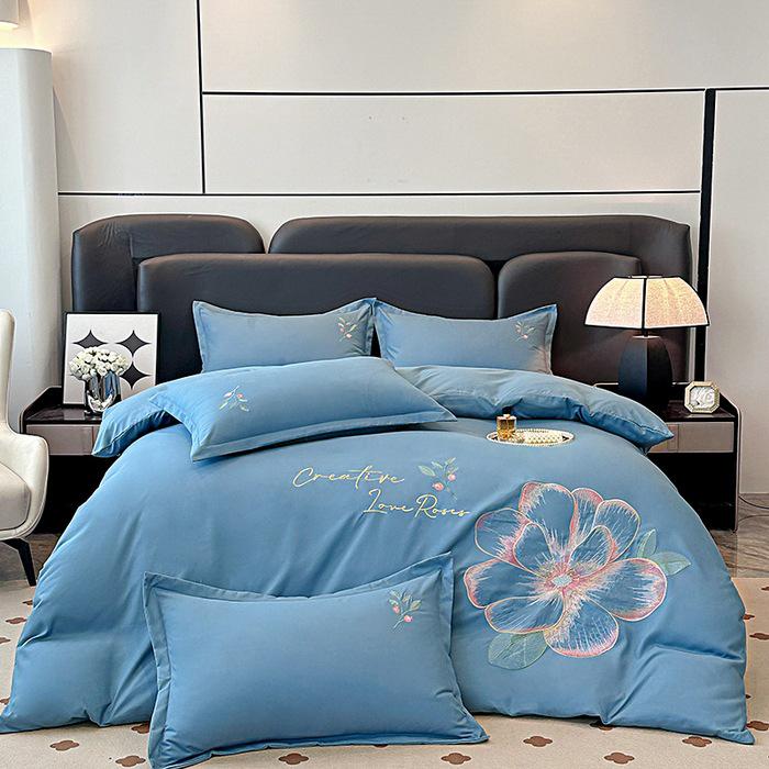 Елегантний бавовняний матовий чотирикомпонентний постільний комплект: Однотонне приємне до шкіри простирадло та підковдра.
Елегантний бавовняний матовий чотирикомпонентний постільний комплект: Однотонне приємне до шкіри простирадло та підковдра.