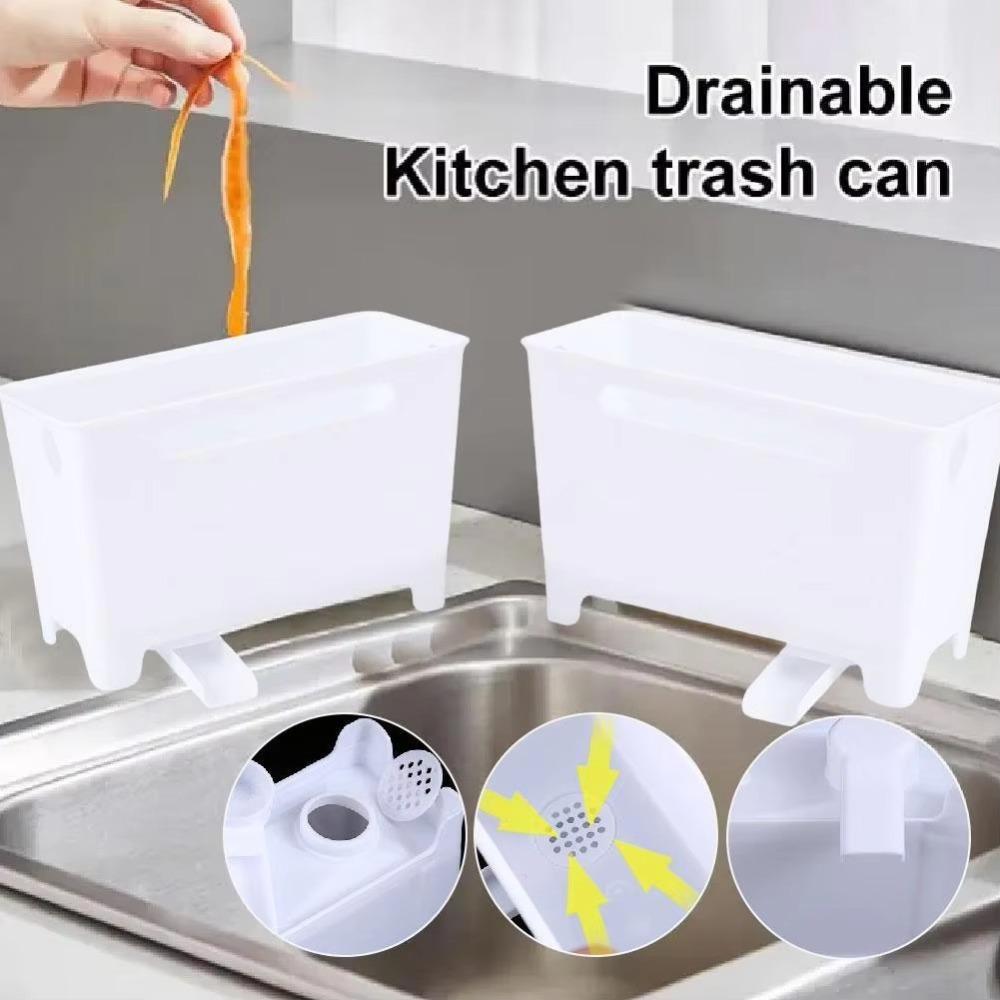 Drainable Drain Trash Can Strainer Food Residue Storage Box Kitchen Waste Drain Bucket Household прозорий
Drainable Drain Trash Can Strainer Food Residue Storage Box Kitchen Waste Drain Bucket Household прозорий