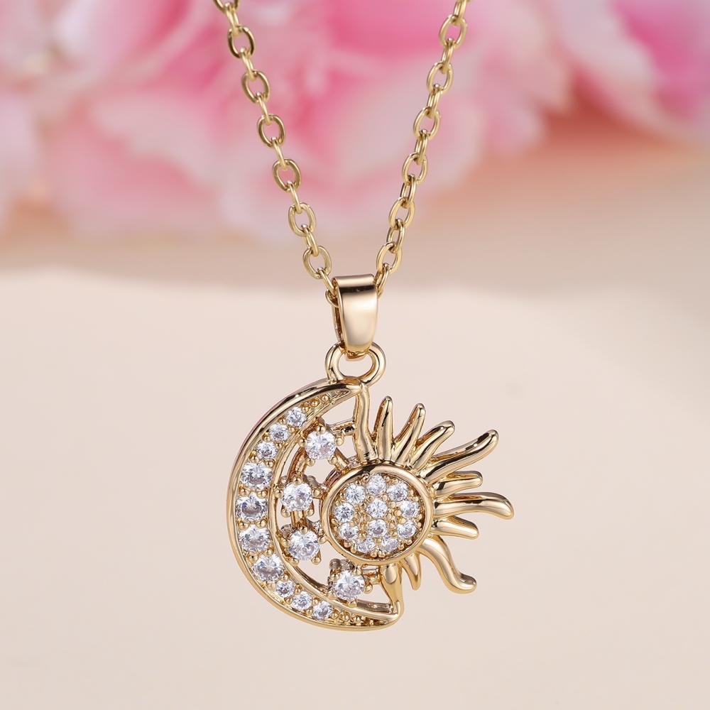 Изысканное модное ожерелье Dream Star Sun Moon Moonlight с камнями для женщин, цепочка на воротник, свадебная вечеринка, ювелирные изделия, подарок, оптовая продажа
Изысканное модное ожерелье Dream Star Sun Moon Moonlight с камнями для женщин, цепочка на воротник, свадебная вечеринка, ювелирные изделия, подарок, оптовая продажа