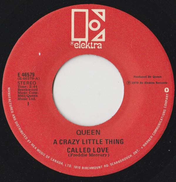 7inch Record QUEEN A Crazy Little Thing Called Love E46579 Elektra 1979 Canada Rock Used
7inch Record QUEEN A Crazy Little Thing Called Love E46579 Elektra 1979 Canada Rock Used