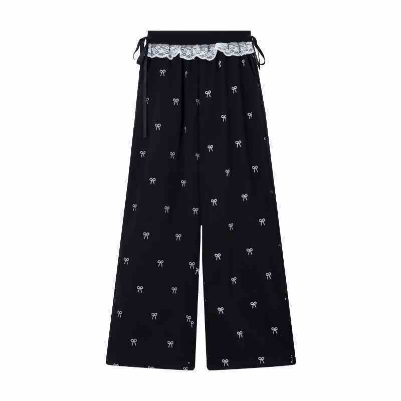 Niche Design Bowknot Lace Athletic Quick-Dry Pants for Women - Plus Size Summer High-Waisted Loose Long Trousers 2XL
Niche Design Bowknot Lace Athletic Quick-Dry Pants for Women - Plus Size Summer High-Waisted Loose Long Trousers 2XL
