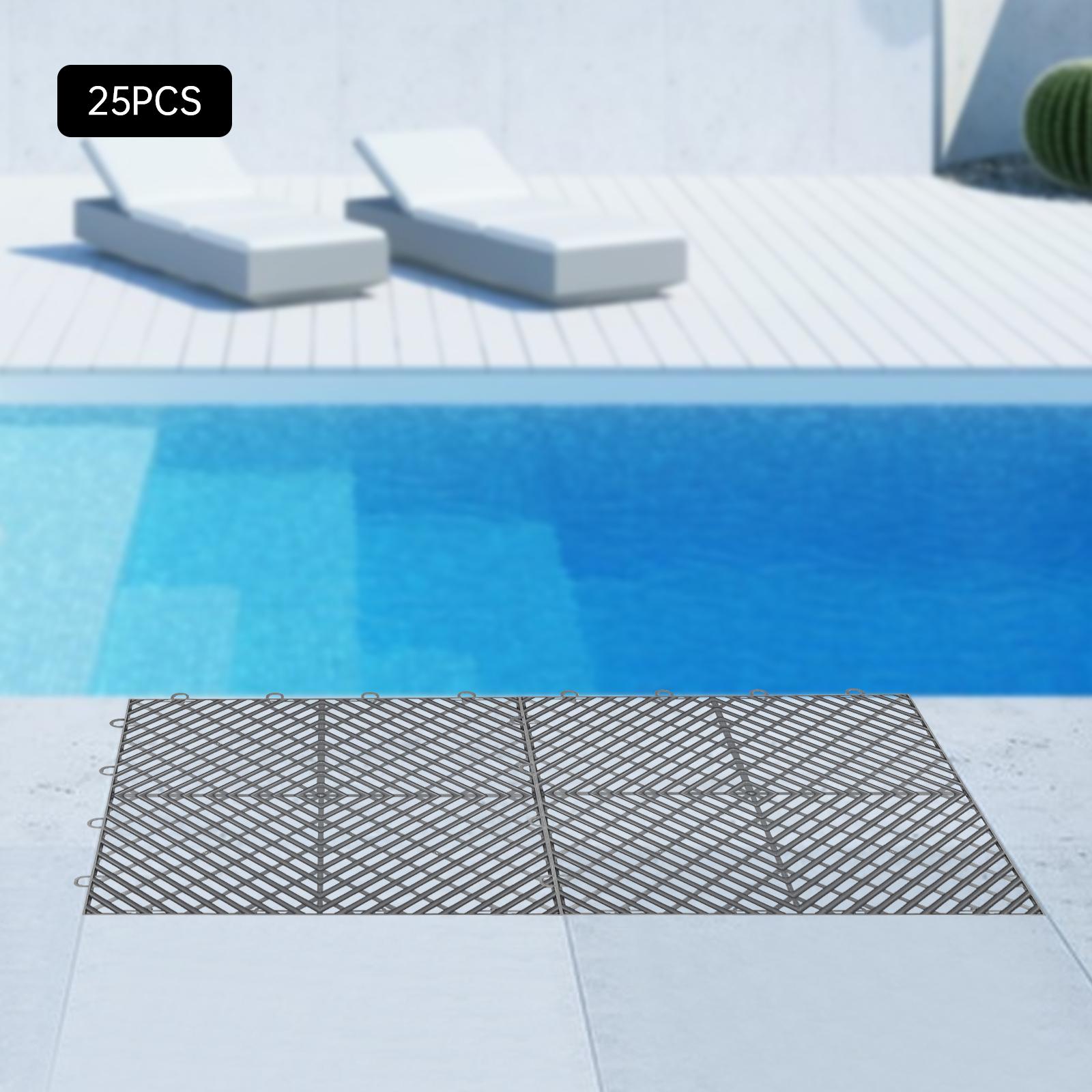 25 шт. Графитовые соединяющиеся плитки для террасы 12x12 дюймов, Прочное противоскользящее напольное покрытие для улицы, Современные квадратные полипропиленовые плитки, Грузоподъемность 2000 кг чёрный
25 шт. Графитовые соединяющиеся плитки для террасы 12x12 дюймов, Прочное противоскользящее напольное покрытие для улицы, Современные квадратные полипропиленовые плитки, Грузоподъемность 2000 кг чёрный