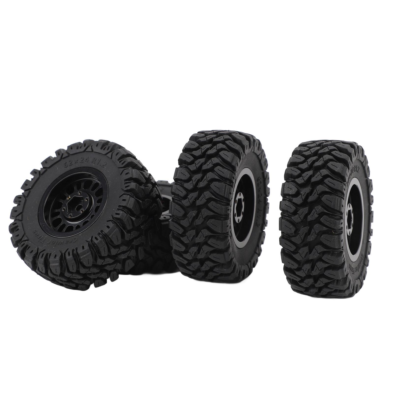 4 Pcs RC Wheel Brass Rim Rubber Tire RC Car Wheels and Tires Set for 1/18 1/24 Models
4 Pcs RC Wheel Brass Rim Rubber Tire RC Car Wheels and Tires Set for 1/18 1/24 Models