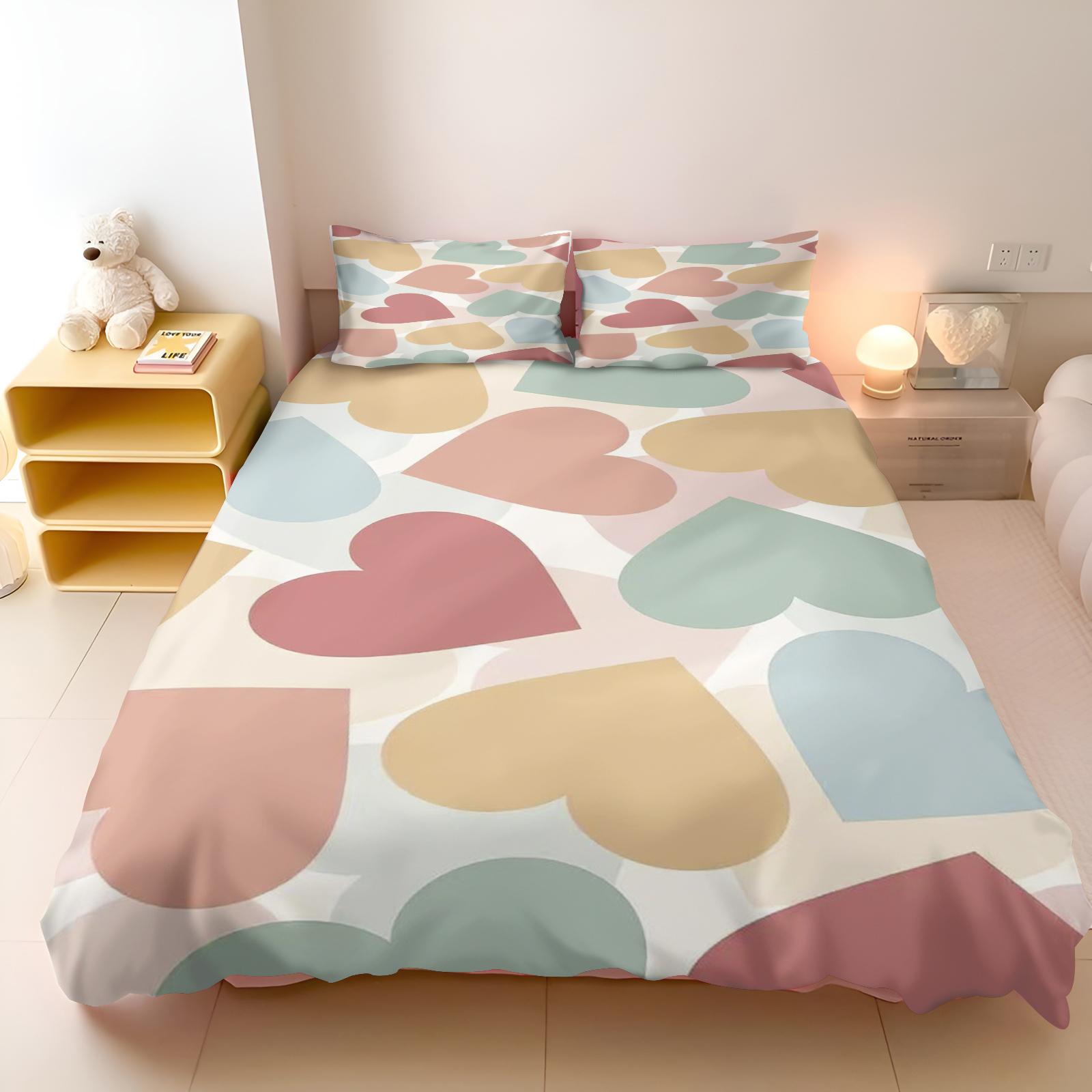 Cute Love Cartoon Duvet Cover Bedding Set for Kids Teens Girls Bedroom Decor Easter Gift for Friends 135x200cm
Cute Love Cartoon Duvet Cover Bedding Set for Kids Teens Girls Bedroom Decor Easter Gift for Friends 135x200cm