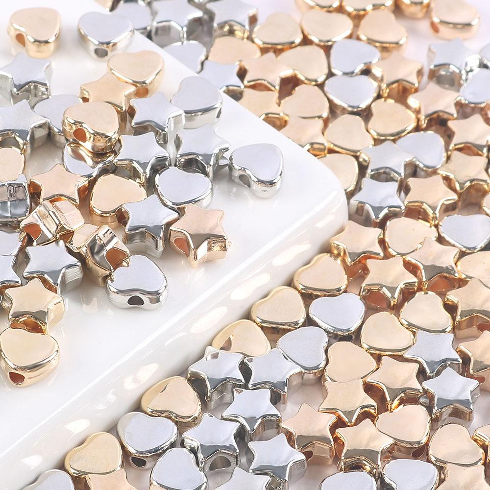 Ccb Love Star Loose Beads Beaded Straight Hole Peach Heart Five-Pointed Star Bead Spacer Pendant Diy Handmade Necklace Jewelry Accessories 30 stars
Ccb Love Star Loose Beads Beaded Straight Hole Peach Heart Five-Pointed Star Bead Spacer Pendant Diy Handmade Necklace Jewelry Accessories 30 stars