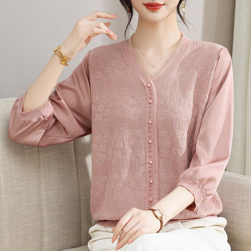 V-neck Beaded Knit Cardigan with Chiffon Sleeves for Women L (recommended 40-50kg) розовый
V-neck Beaded Knit Cardigan with Chiffon Sleeves for Women L (recommended 40-50kg) розовый