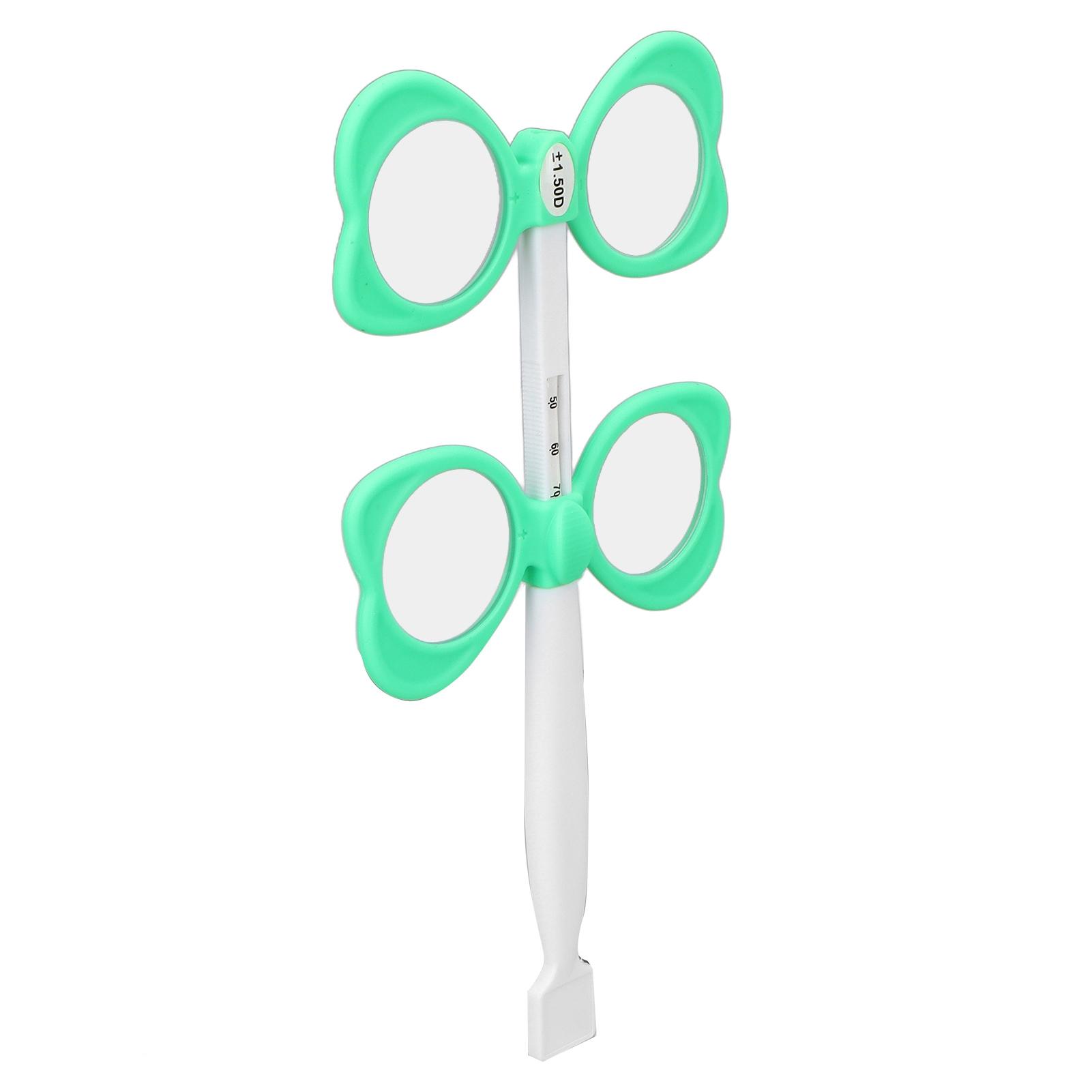 Optical Flipper Green Optometry Plastic Flip Lens with 5 Vision Test Cards for Near Vision Test + 150
Optical Flipper Green Optometry Plastic Flip Lens with 5 Vision Test Cards for Near Vision Test + 150