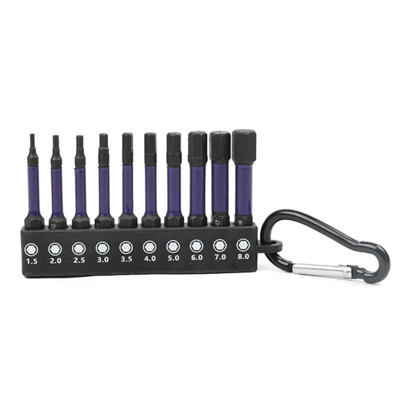 Professional TorxScrewdriver Bit Set 10Pcs H 1.5-H 8 Bitwith 1/4Inch Hex Shank Magnetic Impact Screwdriver Bit
Professional TorxScrewdriver Bit Set 10Pcs H 1.5-H 8 Bitwith 1/4Inch Hex Shank Magnetic Impact Screwdriver Bit