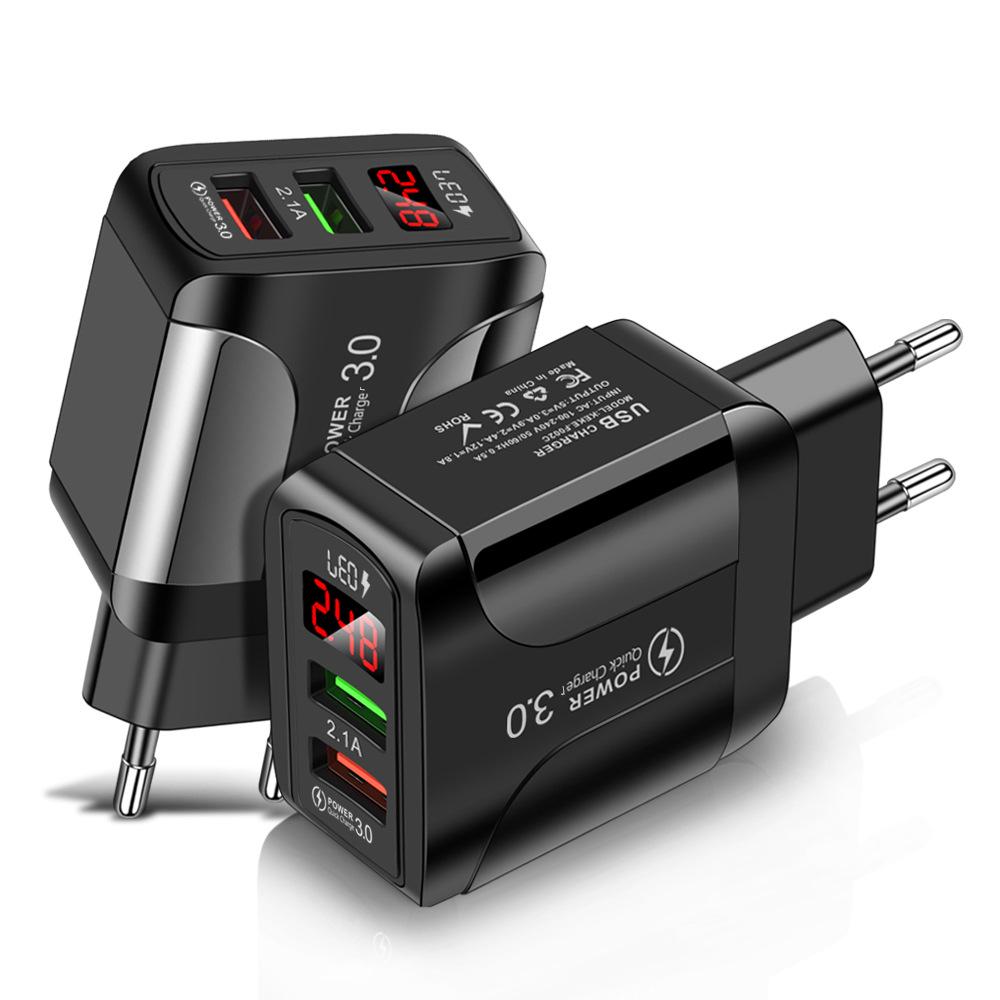 Dual Port USB Charger with Digital Display, Fast Charging, Compatible with US/EU/UK Specifications Extra Box Packaging +1 CNY
Dual Port USB Charger with Digital Display, Fast Charging, Compatible with US/EU/UK Specifications Extra Box Packaging +1 CNY