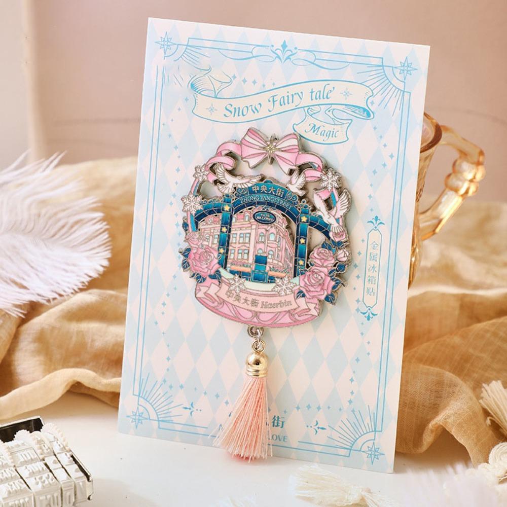 Creative Metal Fridge Magnet with Tassel Hollow Landscape Magnetic Stickers Refrigerator Magnets for Fridge
Creative Metal Fridge Magnet with Tassel Hollow Landscape Magnetic Stickers Refrigerator Magnets for Fridge