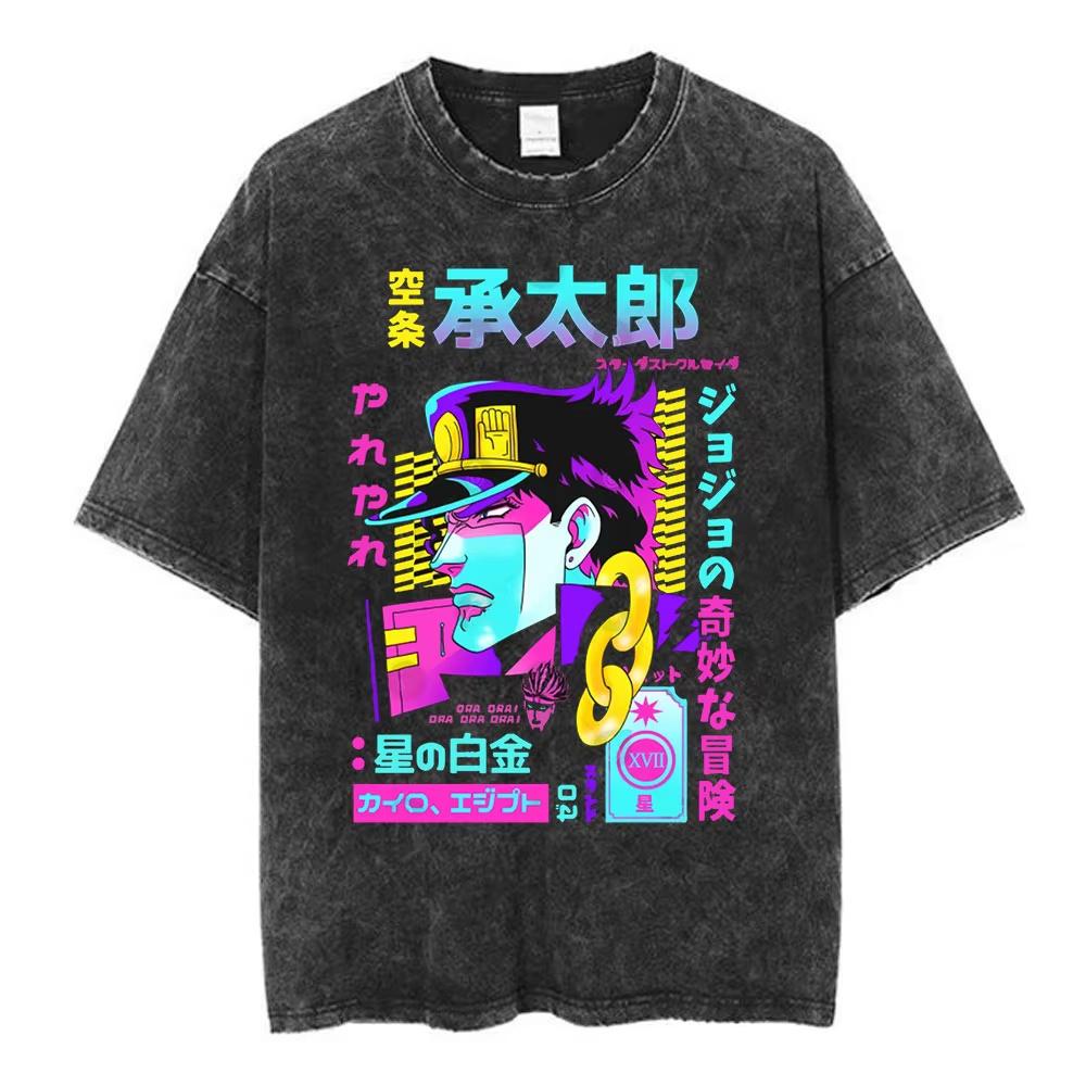 Anime JOJO Wonderful Adventure Summer New washed Tshirt Jotaro Kujo pattern comic style shortsleeved Loose YK shirt M
Anime JOJO Wonderful Adventure Summer New washed Tshirt Jotaro Kujo pattern comic style shortsleeved Loose YK shirt M