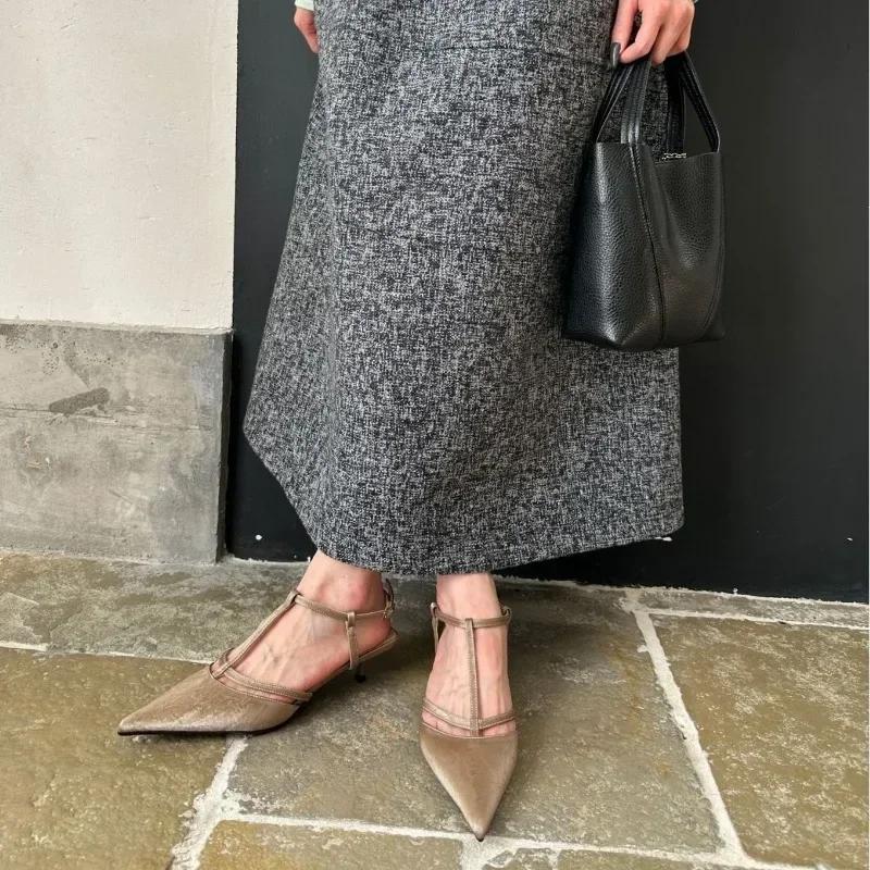 Fashion Elegant Dark Green Ankle Strap High Heels Women Sexy Pointed Toe Low Heel Sandals for Women 2025 Spring Women Pumps Dress Shoes 39 хаки
Fashion Elegant Dark Green Ankle Strap High Heels Women Sexy Pointed Toe Low Heel Sandals for Women 2025 Spring Women Pumps Dress Shoes 39 хаки