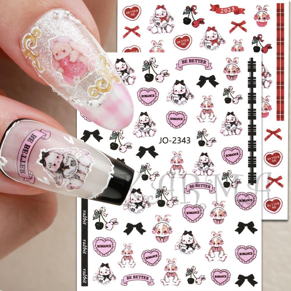 Heart Lolita Nail Art Decorations Stars Nail Decals Rabbits Nail Stickers Cartoon Nail Stickers
Heart Lolita Nail Art Decorations Stars Nail Decals Rabbits Nail Stickers Cartoon Nail Stickers