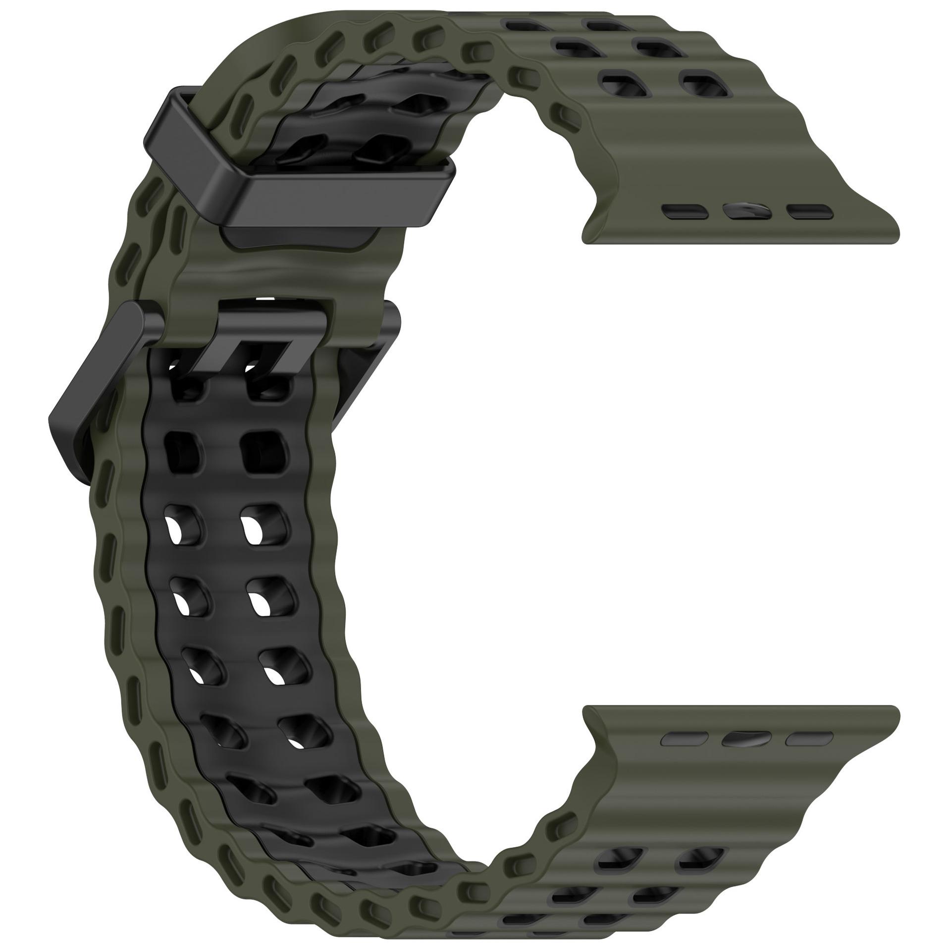 Океанічний силіконовий ремінець для Apple Watch Ultra 2 49mm Дихаючий браслет для iWatch Series 10 46mm 9 8 7 6 SE 45mm 44mm 42mm Ремінець Ultra1/2 49mm зелений
Океанічний силіконовий ремінець для Apple Watch Ultra 2 49mm Дихаючий браслет для iWatch Series 10 46mm 9 8 7 6 SE 45mm 44mm 42mm Ремінець Ultra1/2 49mm зелений