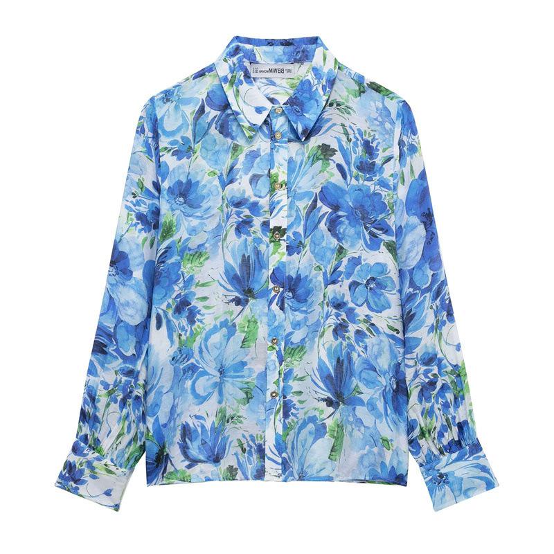 TAOP&ZA Women s Floral Lapel Shirt - Spring/Summer Casual Long Sleeve 5029053 Extra Small
TAOP&ZA Women s Floral Lapel Shirt - Spring/Summer Casual Long Sleeve 5029053 Extra Small