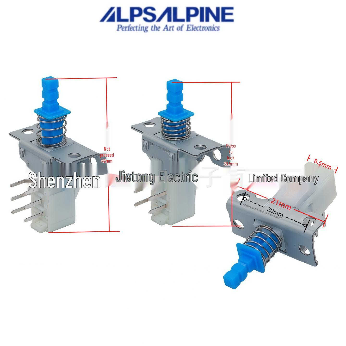 ALPS SPUN Amplifier Power Button Switch for Electronic Keyboards, Self-Locking, with Bracket 2x3 6 Pins
ALPS SPUN Amplifier Power Button Switch for Electronic Keyboards, Self-Locking, with Bracket 2x3 6 Pins