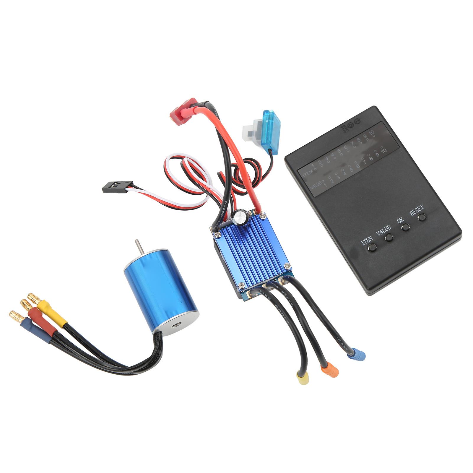 2435 4500KV Безколекторний двигун Карта програмування 25A Безколекторний ESC для 116 118 Радіокерованої машини
2435 4500KV Безколекторний двигун Карта програмування 25A Безколекторний ESC для 116 118 Радіокерованої машини