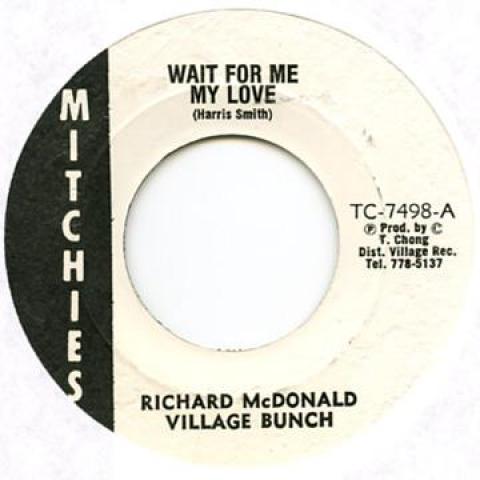 7inch Record RICHARD MCDONALD Wait For Me My Love TC7498 Mitchies 1975 US Reggae Ska Dub Used
7inch Record RICHARD MCDONALD Wait For Me My Love TC7498 Mitchies 1975 US Reggae Ska Dub Used