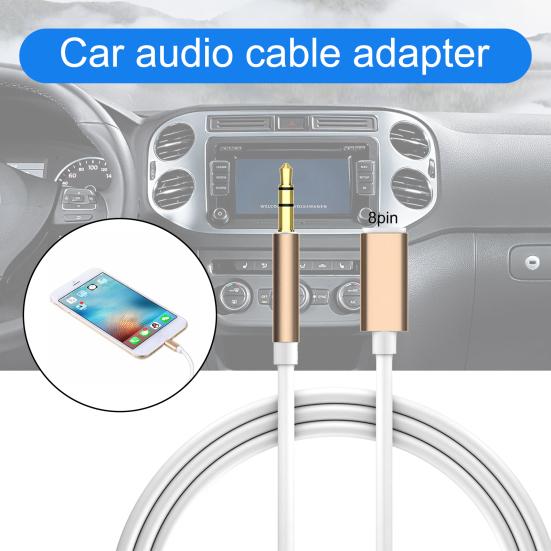 Адаптер аудиокабеля, устойчивый к растяжению, звук без потерь, 1 м, 8-контактный разъем AUX 3,5 мм, кабель-адаптер для iPhone
Адаптер аудиокабеля, устойчивый к растяжению, звук без потерь, 1 м, 8-контактный разъем AUX 3,5 мм, кабель-адаптер для iPhone