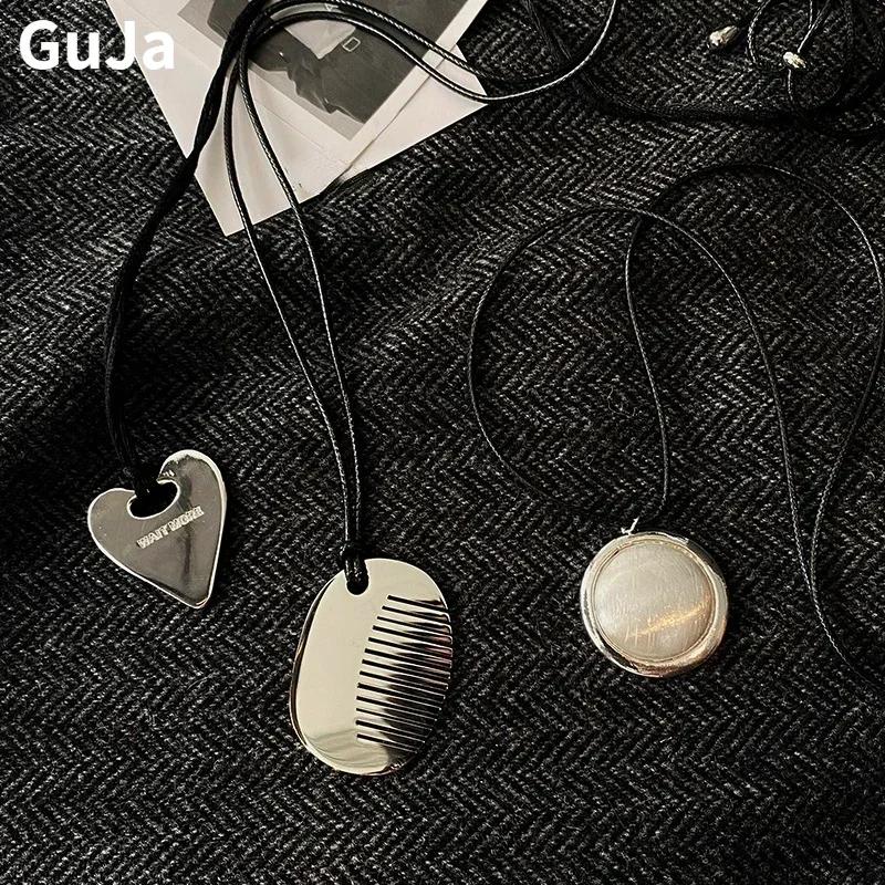 Fashion Jewelry Personality Temperament Metal Comb Heart Pendant Necklace For Women Party Gifts Fine Accessories 2024 Trend New
Fashion Jewelry Personality Temperament Metal Comb Heart Pendant Necklace For Women Party Gifts Fine Accessories 2024 Trend New