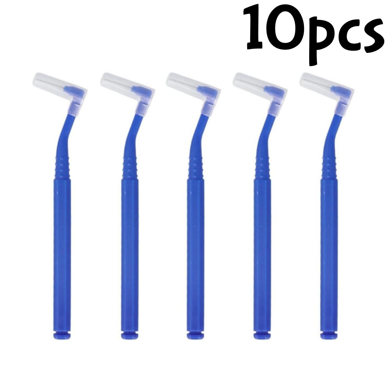 10pcs Interdental Brushes Angled L-Shaped Dental Cleaning Brushes Nylon Floss Picks Orthodontic Care & Teeth Cleaning Tools
10pcs Interdental Brushes Angled L-Shaped Dental Cleaning Brushes Nylon Floss Picks Orthodontic Care & Teeth Cleaning Tools