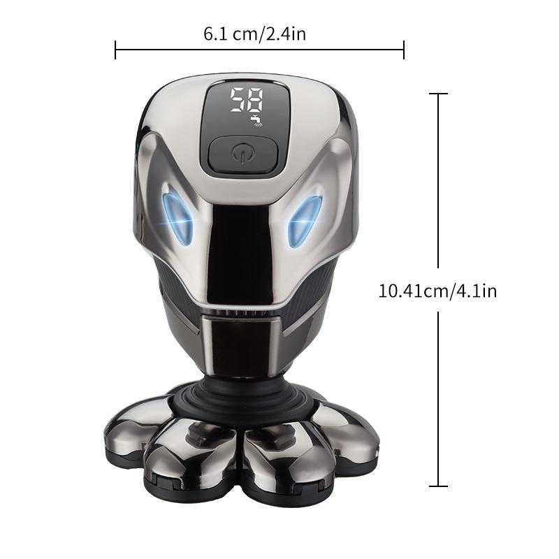 Мощная многофункциональная мужская электробритва с 7 лезвиями для лысых голов Vacuum plating-single function