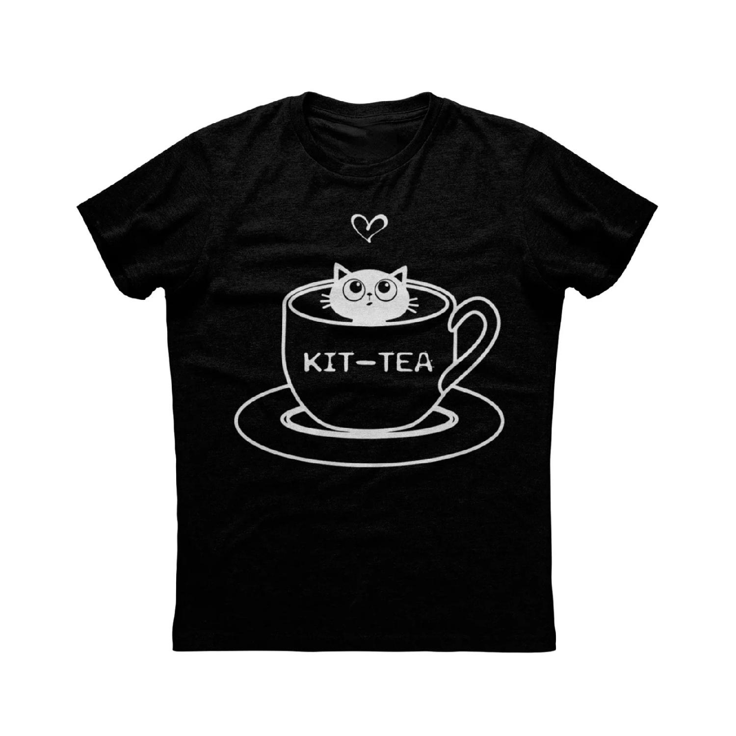 Kit Tea Cute Cat In Tea Cup T-Shirt 100% Cotton O-Neck Summer Short Sleeve Casual Mens T-shirt Size S-3XL XXXXXL чорний
Kit Tea Cute Cat In Tea Cup T-Shirt 100% Cotton O-Neck Summer Short Sleeve Casual Mens T-shirt Size S-3XL XXXXXL чорний