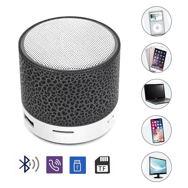 Mini Portable Bluetooth Speaker Colorful LED Light USB Cylindrical MP3 Wireless Audio Subwoofer Rechargeable
Mini Portable Bluetooth Speaker Colorful LED Light USB Cylindrical MP3 Wireless Audio Subwoofer Rechargeable