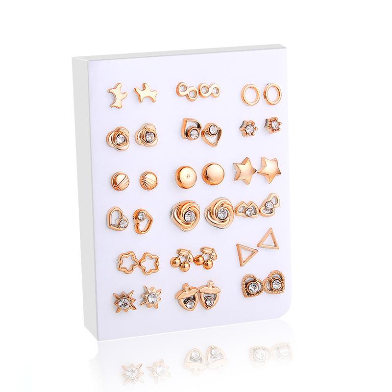36pcs Set Charm Colorful Enamel Butterfly Heart Stud Earrings for Women Exquisite Star Bowknot Korea Earring Jewelry Set Gift золотий
36pcs Set Charm Colorful Enamel Butterfly Heart Stud Earrings for Women Exquisite Star Bowknot Korea Earring Jewelry Set Gift золотий