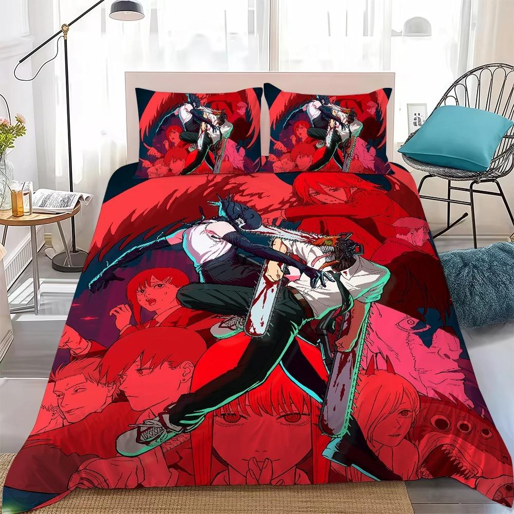 C-Chainsaw-Man-S Reze bedding set, Home Bedroom Comforte Nordic polyester material, suitable for children and adults, 2/3-piece 135x200cm
C-Chainsaw-Man-S Reze bedding set, Home Bedroom Comforte Nordic polyester material, suitable for children and adults, 2/3-piece 135x200cm