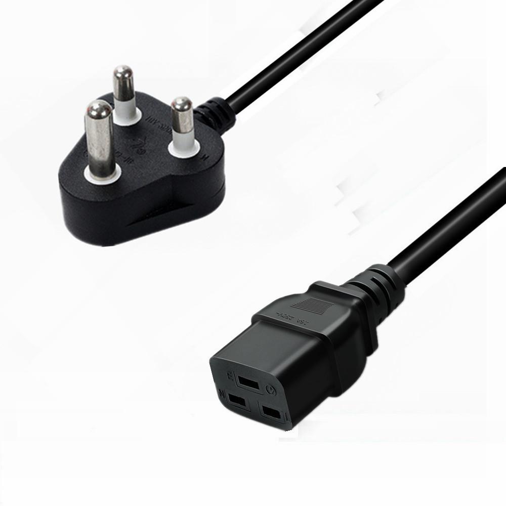 India-South Africa 3-Pin C15 Power Cord, 3-Core 0.75mm
India-South Africa 3-Pin C15 Power Cord, 3-Core 0.75mm