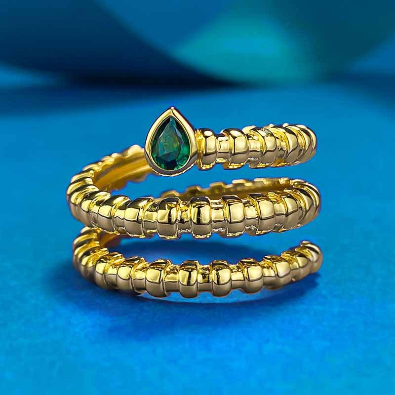 Xiancan Jewelry 2024 Women s S925 Silver Gold-Plated Snake-Shaped Ring with Simulated Emerald Cut. Size 9
Xiancan Jewelry 2024 Women s S925 Silver Gold-Plated Snake-Shaped Ring with Simulated Emerald Cut. Size 9
