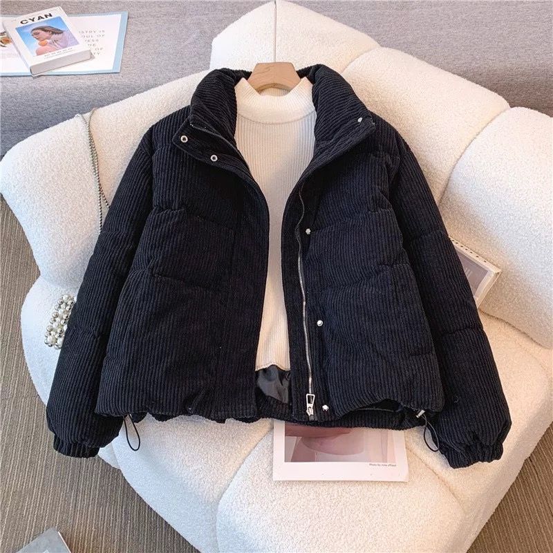 Женское зимнее вельветовое утепленное пальто, короткая толстая теплая хлопковая куртка L чёрный
Женское зимнее вельветовое утепленное пальто, короткая толстая теплая хлопковая куртка L чёрный