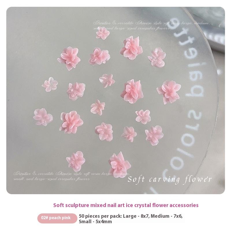 Size Mixed 3D Irregular Soft Flowers Resin Nail Charms Colorful Flower Nail Art Decorations Nail Ornaments Manicure Crafts темно-рожевого кольору
Size Mixed 3D Irregular Soft Flowers Resin Nail Charms Colorful Flower Nail Art Decorations Nail Ornaments Manicure Crafts темно-рожевого кольору