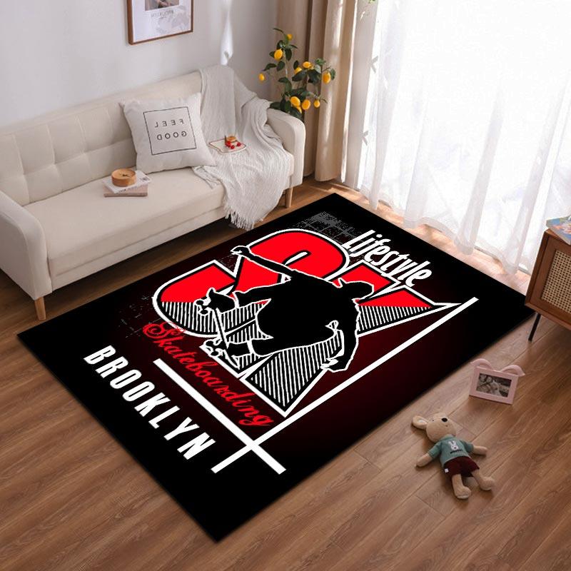 Skateboarding Lifestyle Brooklyn Carpet Modern Black Red Design Suitable for use as an anti-slip for living room bedroom sofas 40x60cm( 15x23in )
Skateboarding Lifestyle Brooklyn Carpet Modern Black Red Design Suitable for use as an anti-slip for living room bedroom sofas 40x60cm( 15x23in )