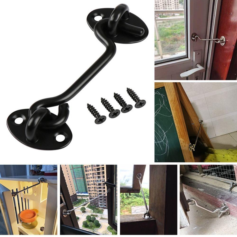 Крючок для замка окна из нержавеющей стали Крючки для ворот Многоцелевой крючок для кабины Крючки для ворот и замки для глаз 93.7
Крючок для замка окна из нержавеющей стали Крючки для ворот Многоцелевой крючок для кабины Крючки для ворот и замки для глаз 93.7