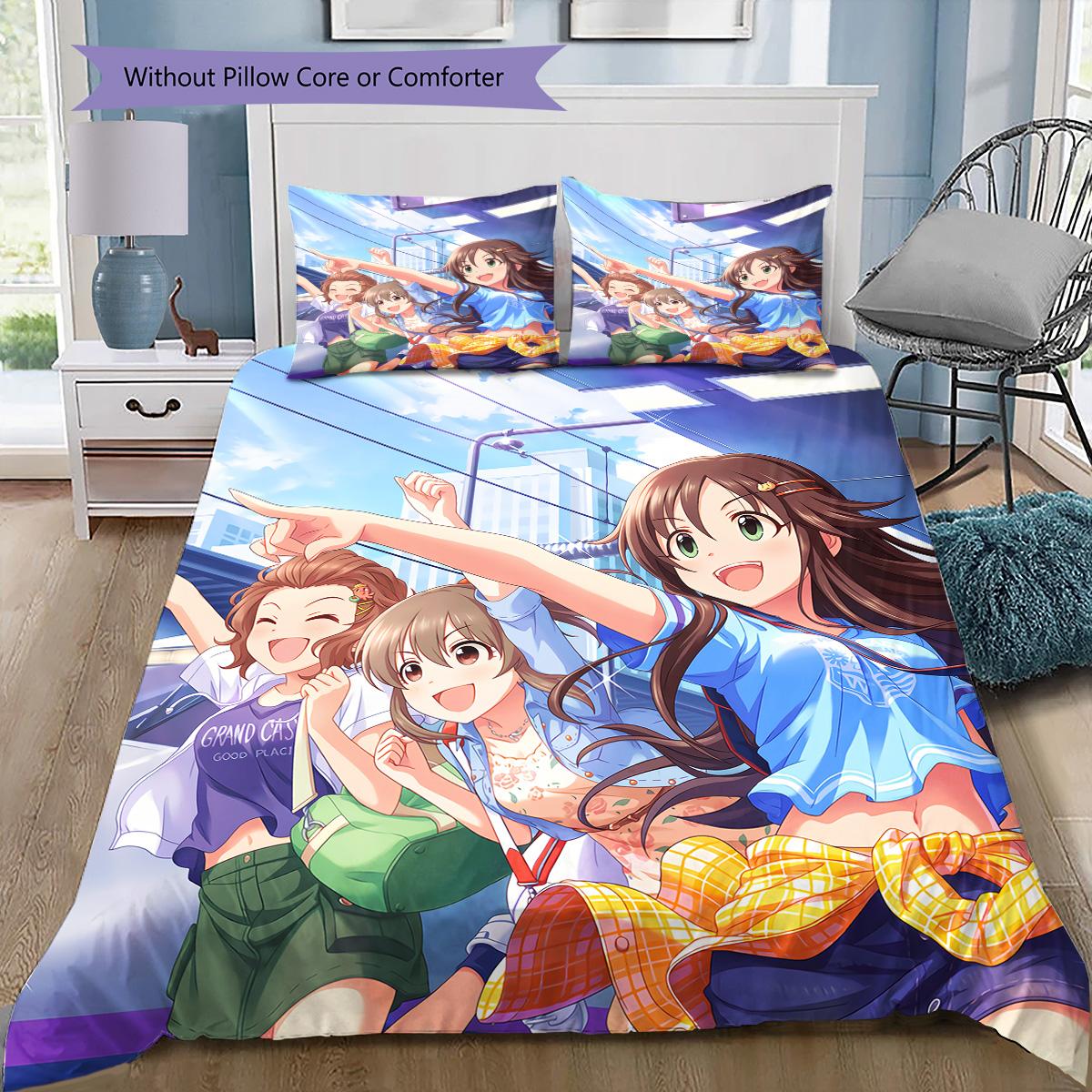 Idolmaster Bedding Set, 1 Duvet Cover & 2 Pillowcases, Cozy Home Use, Great Gift for Idol Fans 135x200cm
Idolmaster Bedding Set, 1 Duvet Cover & 2 Pillowcases, Cozy Home Use, Great Gift for Idol Fans 135x200cm