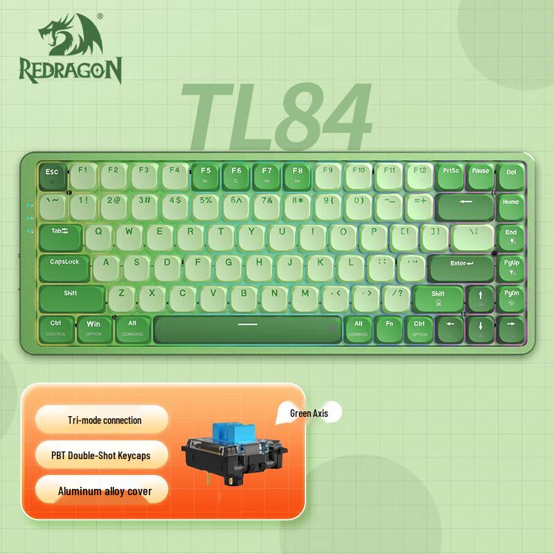 REDRAGON TL84 Tri-Mode Low-Profile Mechanical Keyboard
REDRAGON TL84 Tri-Mode Low-Profile Mechanical Keyboard