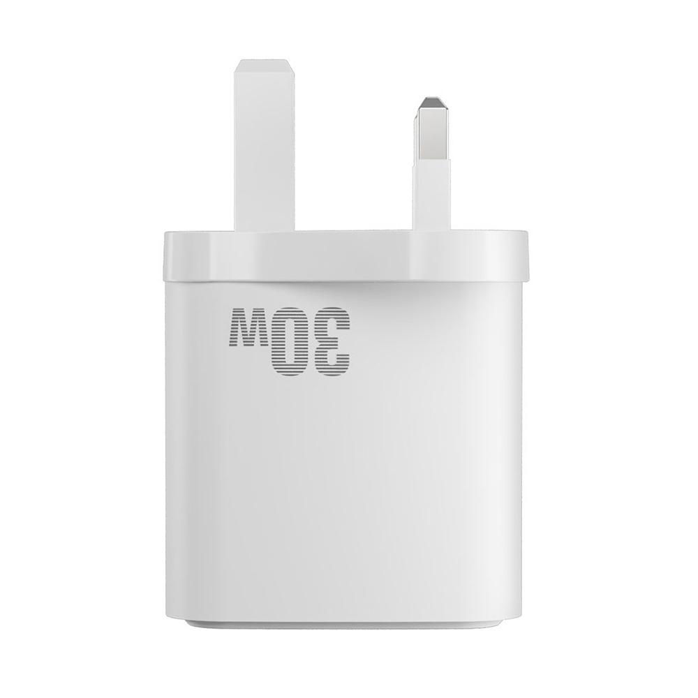 Штекер подвійної швидкої зарядки PD30W, протокол швидкої зарядки PD3.0, висока ефективність, багато пристроїв UK Plug білий
Штекер подвійної швидкої зарядки PD30W, протокол швидкої зарядки PD3.0, висока ефективність, багато пристроїв UK Plug білий