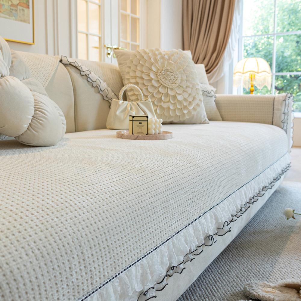 French Skirt Chenille Sofa Cushion Four Seasons Universal Autumn and Winter Non-Slip Seat Cover Cover Towel 70X70
French Skirt Chenille Sofa Cushion Four Seasons Universal Autumn and Winter Non-Slip Seat Cover Cover Towel 70X70