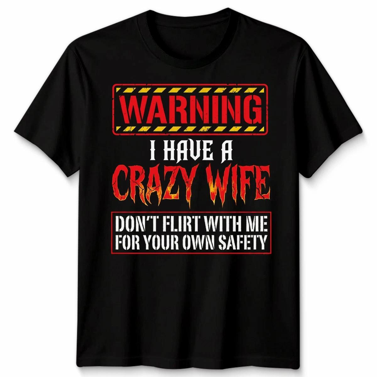 Warning I Have A Crazy Husband Marriage Humor Men T-Shirt Womens Graphic Tee M
Warning I Have A Crazy Husband Marriage Humor Men T-Shirt Womens Graphic Tee M