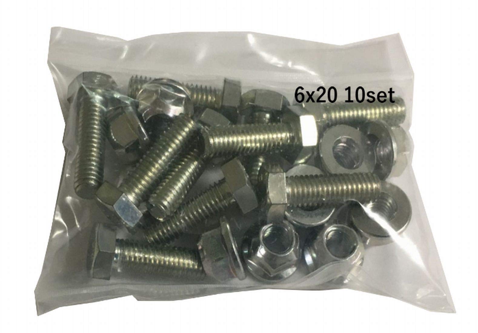 Pack of 10 snowblower shear 6mm x for and general-purpose bolts, 20mm, Honda, Fujii, Kubota, Yanmar, Yamaha, Wado.
Pack of 10 snowblower shear 6mm x for and general-purpose bolts, 20mm, Honda, Fujii, Kubota, Yanmar, Yamaha, Wado.
