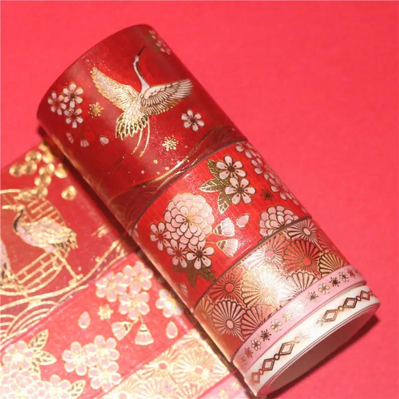 5-roll Set DIY Decoration Chinese Style Masking Tape Bronzing Crane and Paper Antique Hand Account Tapes Lipstick Sticker A
5-roll Set DIY Decoration Chinese Style Masking Tape Bronzing Crane and Paper Antique Hand Account Tapes Lipstick Sticker A
