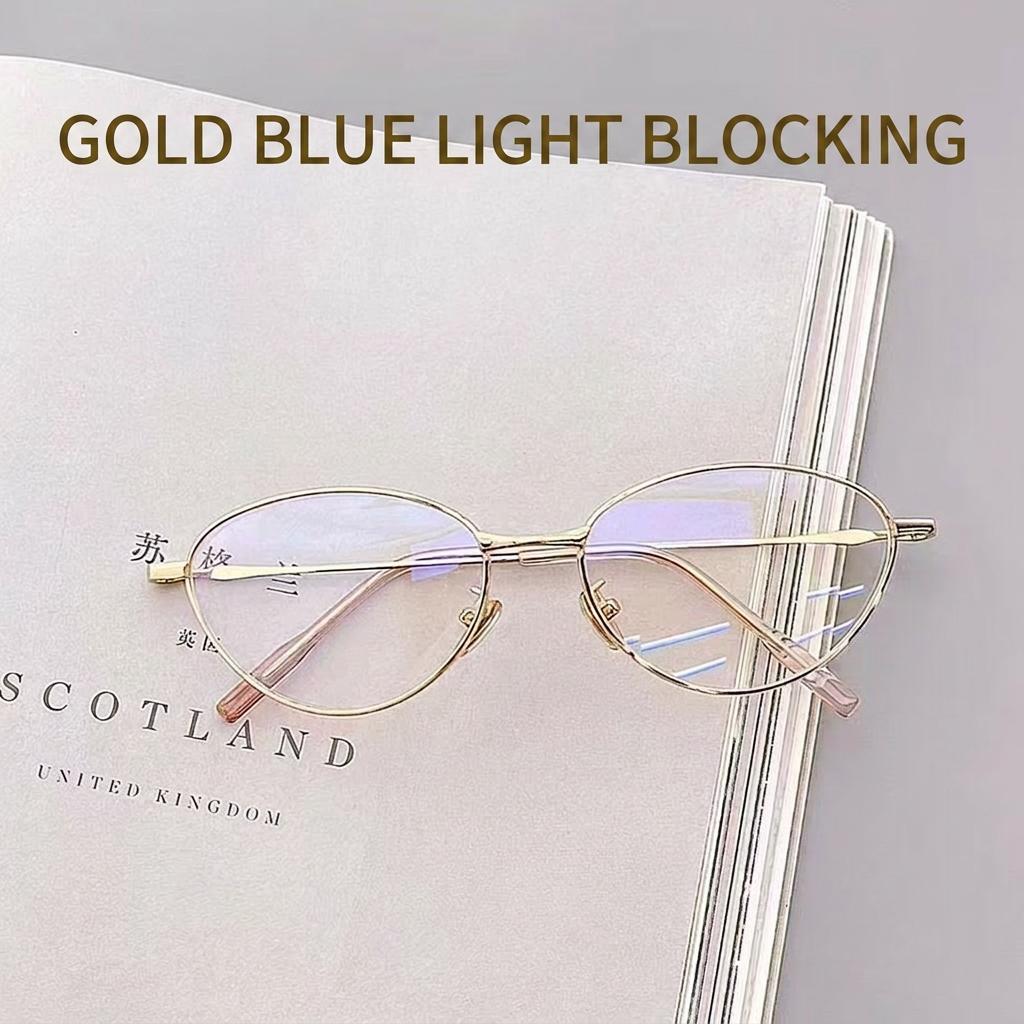 Retro Oval Blue Light Blocking Glasses Women Metal Optical Spectacle Frames Ladies Clear Lens Eyeglasses Computer Eyewear
Retro Oval Blue Light Blocking Glasses Women Metal Optical Spectacle Frames Ladies Clear Lens Eyeglasses Computer Eyewear