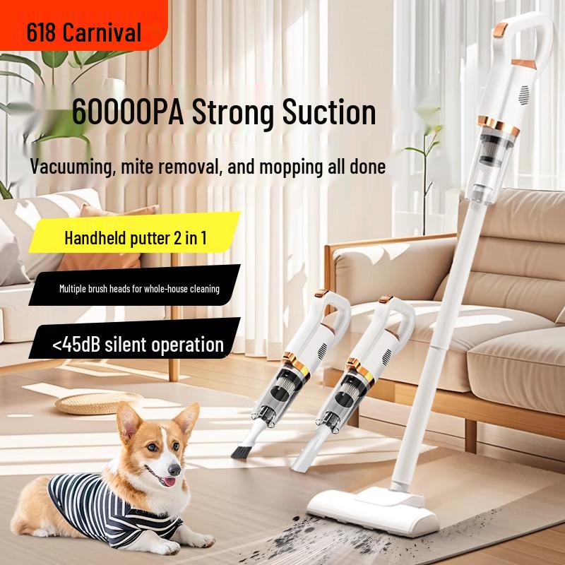 High Suction Quiet Handheld Vacuum & Mop Combo for Pet Hair
High Suction Quiet Handheld Vacuum & Mop Combo for Pet Hair