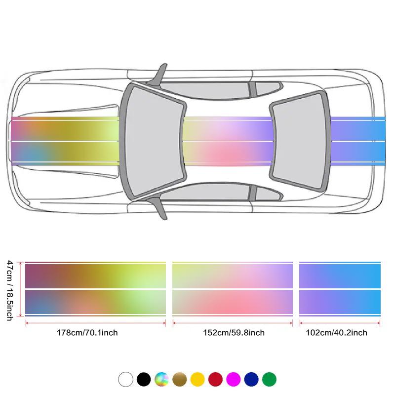 Car Stickers 6pcs Kit, Full Body Vinyl Decals, Racing Stripe Design for Roof Hood Door Exterior Car Modification (Multicolor) різнокольоровий
Car Stickers 6pcs Kit, Full Body Vinyl Decals, Racing Stripe Design for Roof Hood Door Exterior Car Modification (Multicolor) різнокольоровий