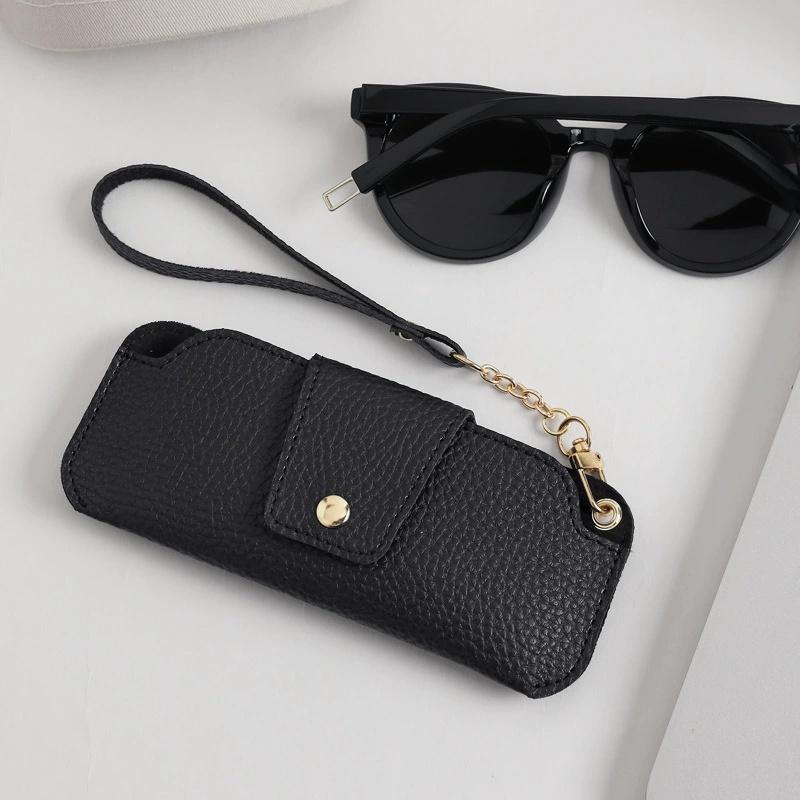 Multicolor Soft Leather Sunglass Case-Slim Portable Glasses Holder with Button-Closure Wrist Strap for Travel & Outdoor чорний
Multicolor Soft Leather Sunglass Case-Slim Portable Glasses Holder with Button-Closure Wrist Strap for Travel & Outdoor чорний