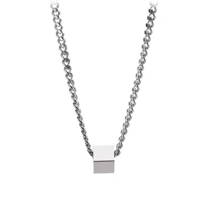 Personality Harajuku Geometry Square Pendant Stainless Steel Necklace for Women Men Hip-hop Trendy Does Not Fade Jewelry Gifts
Personality Harajuku Geometry Square Pendant Stainless Steel Necklace for Women Men Hip-hop Trendy Does Not Fade Jewelry Gifts
